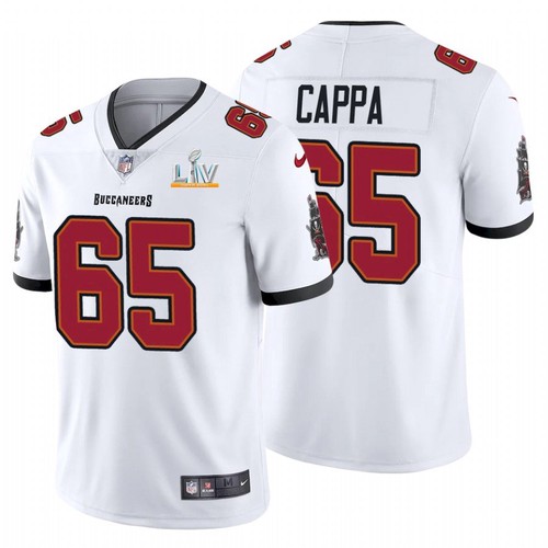 Men's Tampa Bay Buccaneers #65 Alex Cappa White NFL 2021 Super Bowl LV Limited Stitched Jersey Men's Tampa Bay Buccaneers #65 Alex Cappa White NFL 2021 Super Bowl LV Limited Stitched Jersey